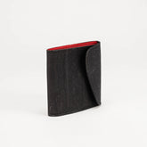 Card and Coin Holder in Black Cork